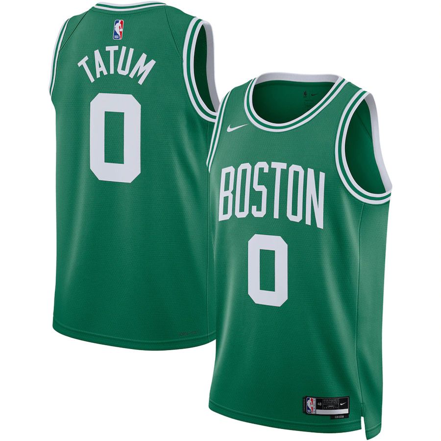 Men Boston Celtics 0 Jayson Tatum Nike Kelly Green Icon Edition 2022-23 Swingman NBA Jersey